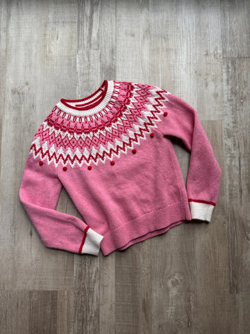Mini Boden Red Fair Isle Sweater