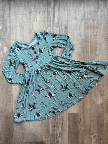 Boutique Bamboo Horse Dress