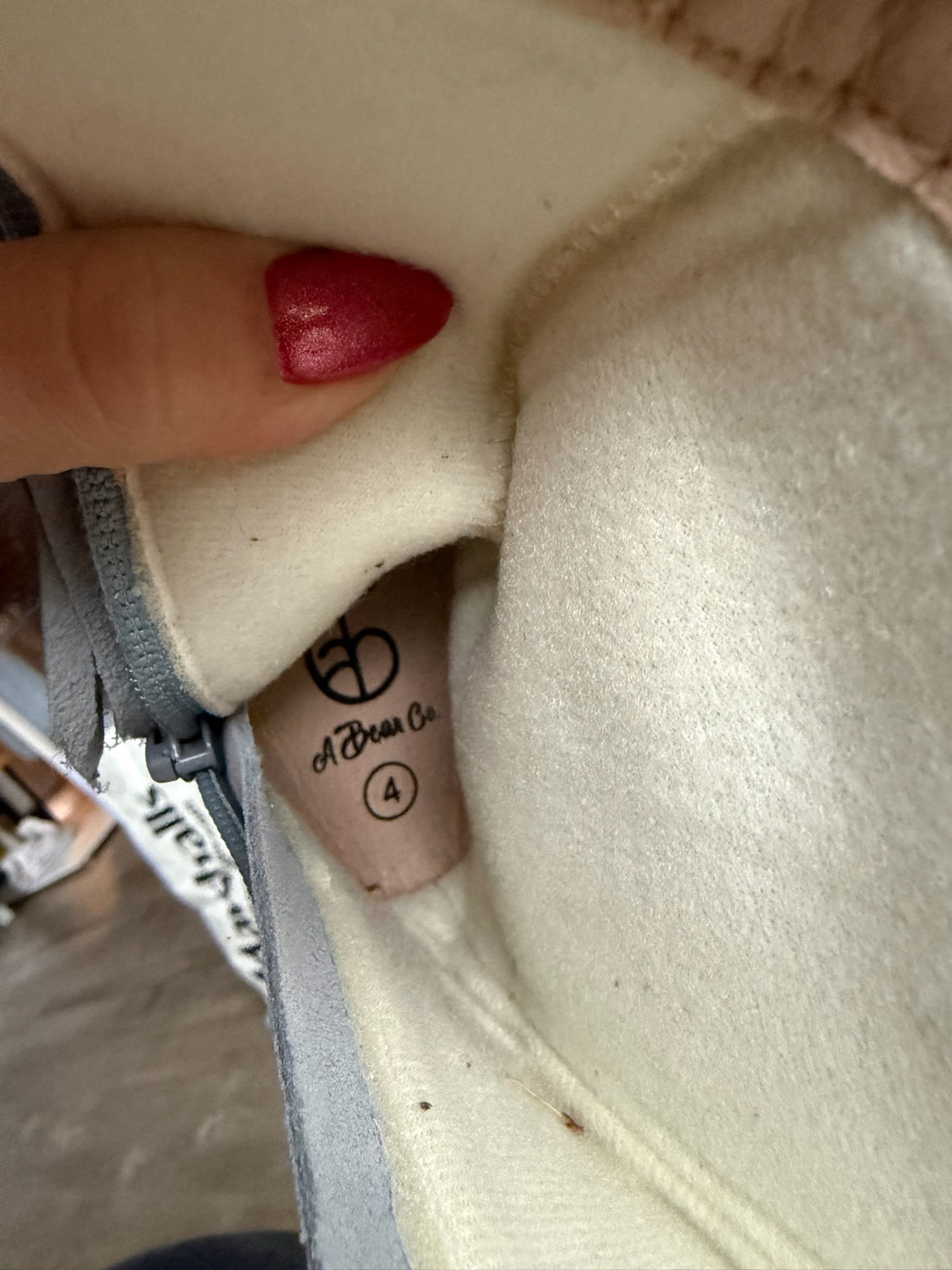 A Bean Co Grey Fringe Boots