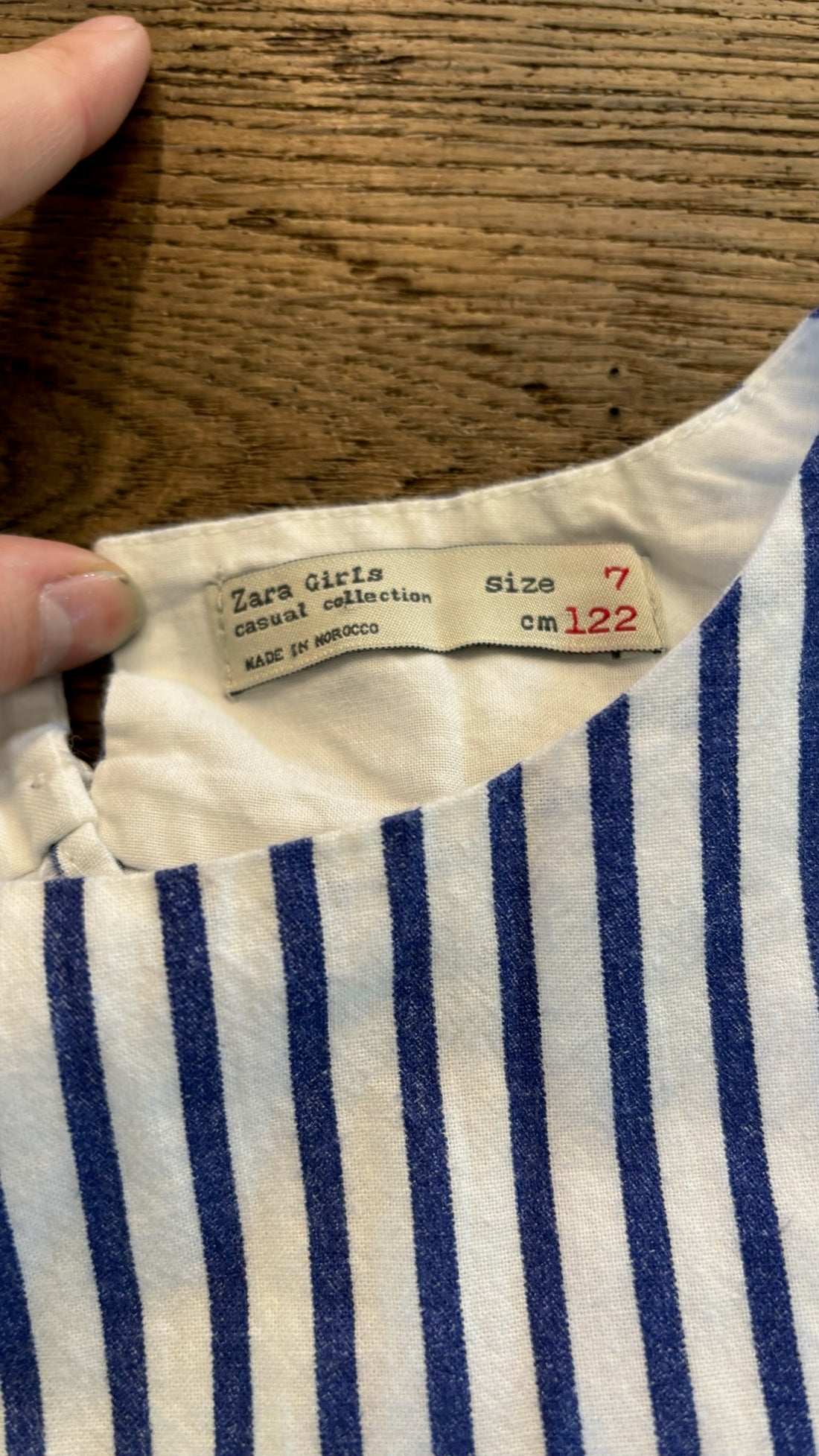 Zara Blue Striped Dress