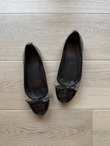 Tory Burch Snake Skin Flats