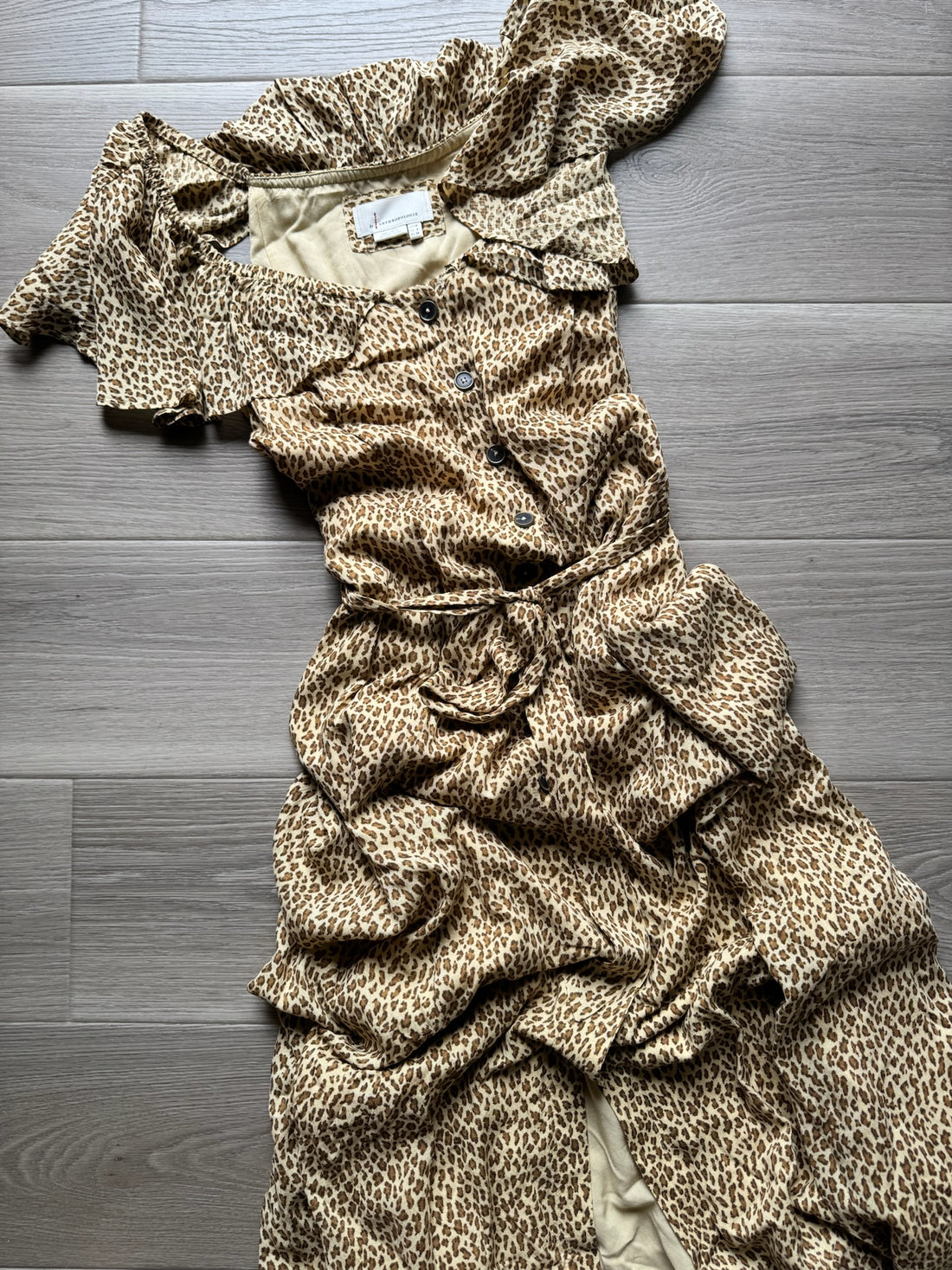Anthropologie Leopard Print Dress