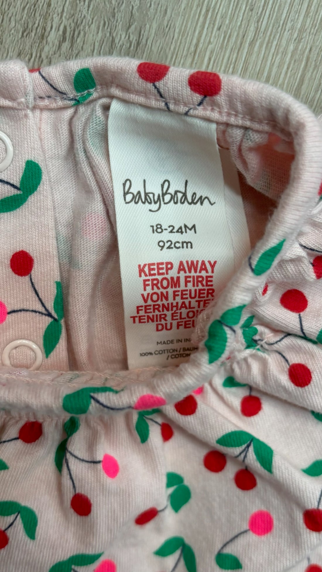 Baby Boden Cherry Bubble