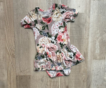 Bamboo Floral Skirted Onesie