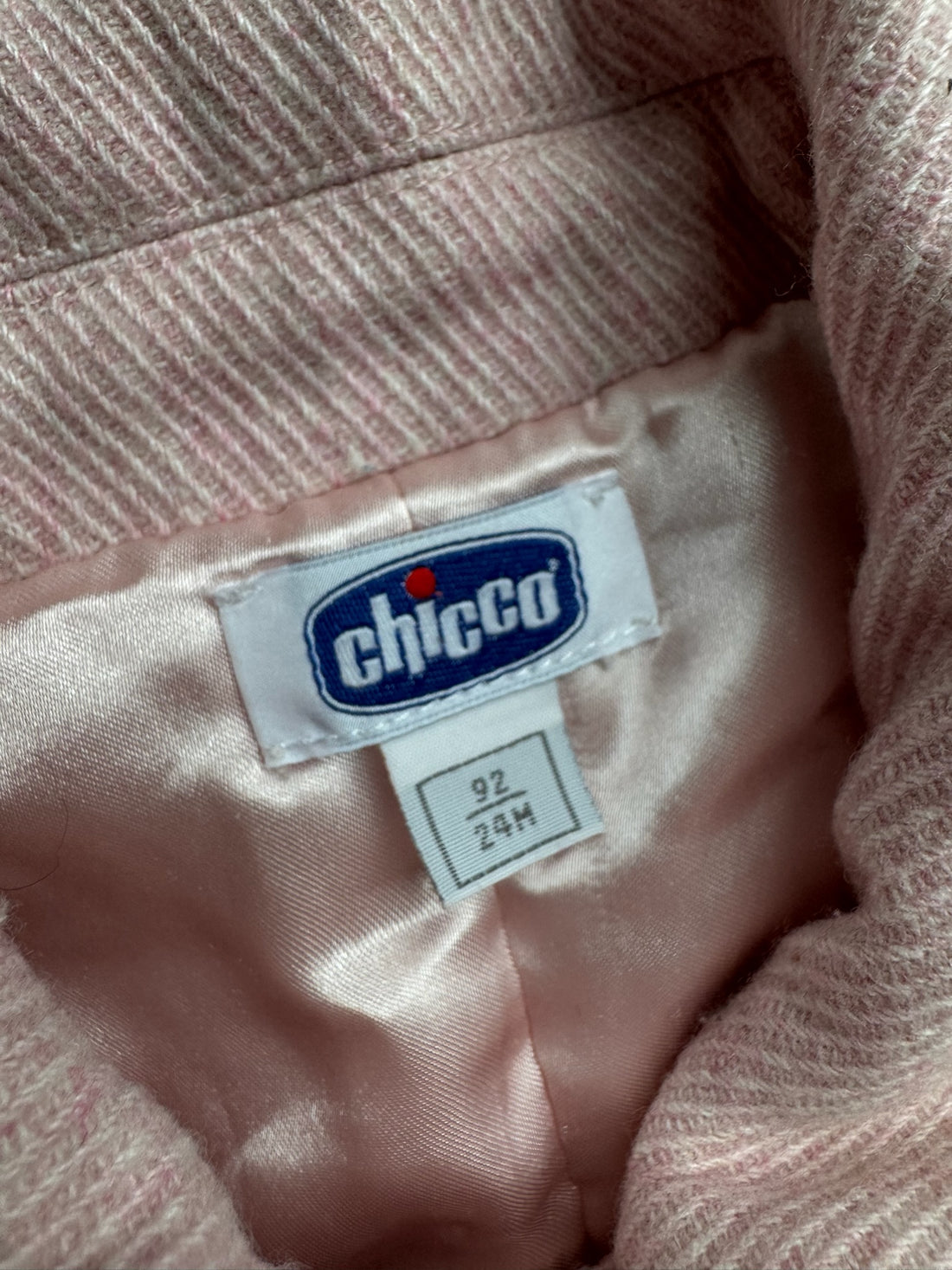 Chicco Vintage Pink Wool Coat