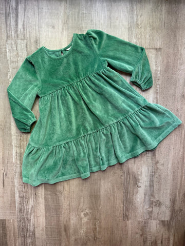 Mini Boden Green Velour Dress