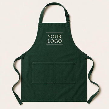 Custom Embroidered Logo Apron, Business Branding Work Chef Bakery Apron