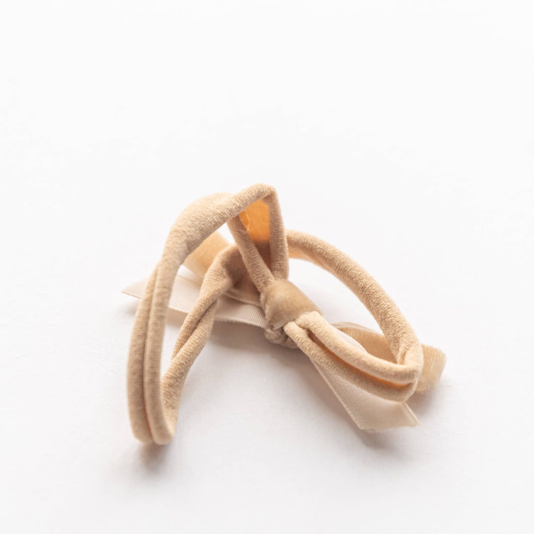 Velvet Bow | Beige