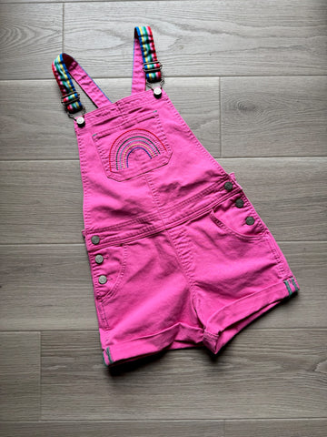 Boden Pink Rainbow Overalls