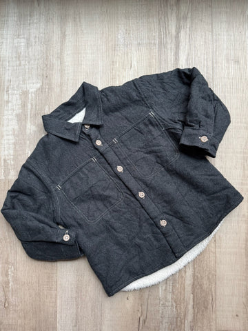 Zara Sherpa Lined Button Down