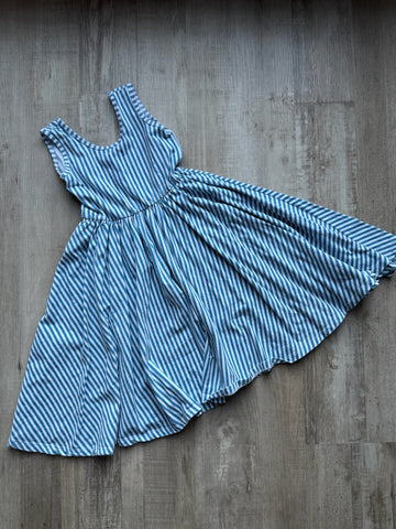 Alice & Ames Blue Striped Dress