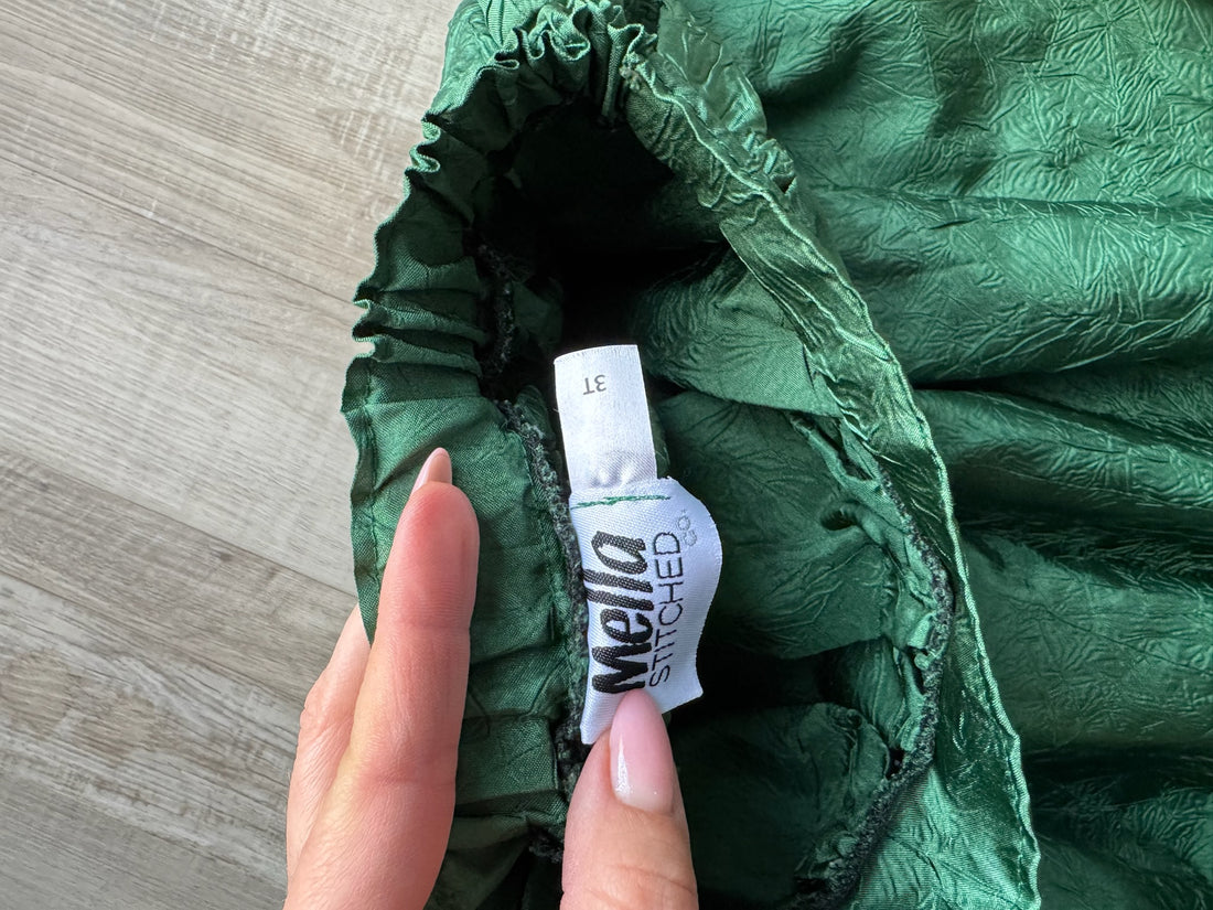 Mella Stitched Green Skirt