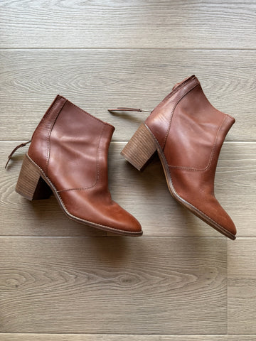 Madewell Brown Leather Booties