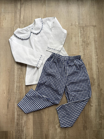 Sweet Dreams White & Navy Set