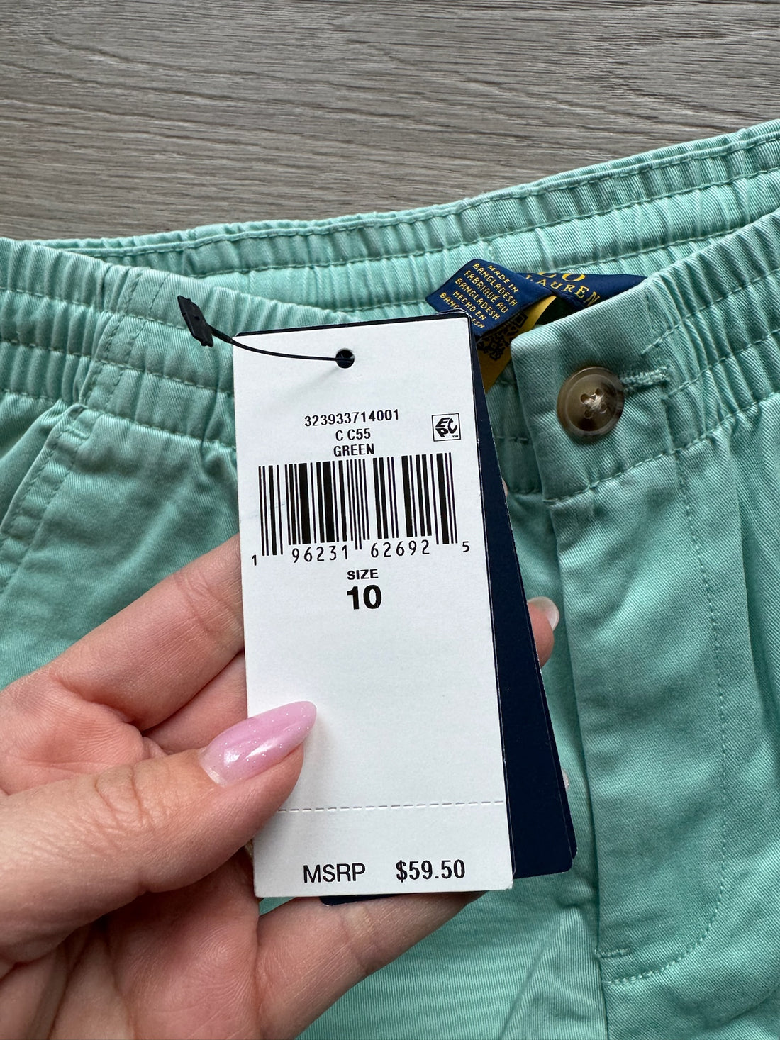 Polo Ralph Lauren Green Shorts - NEW
