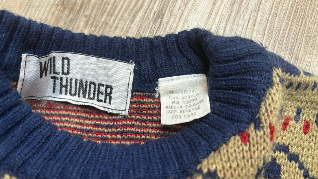 Wild Thunder Vintage Sweater