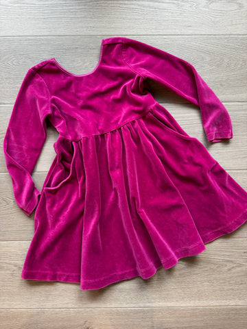 Hanna Andersson Pink Velour Dress