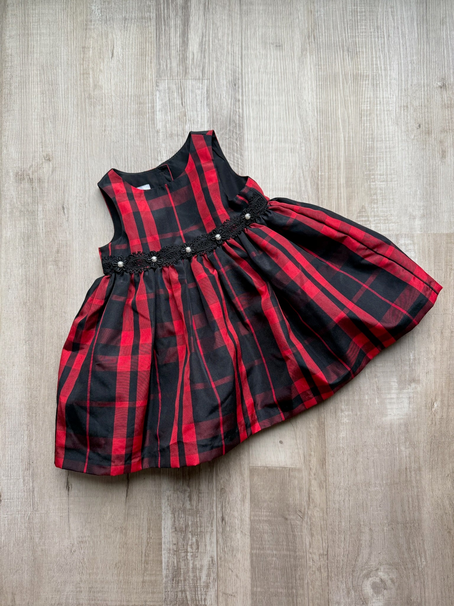 Pippa & Julie Red Plaid Dress