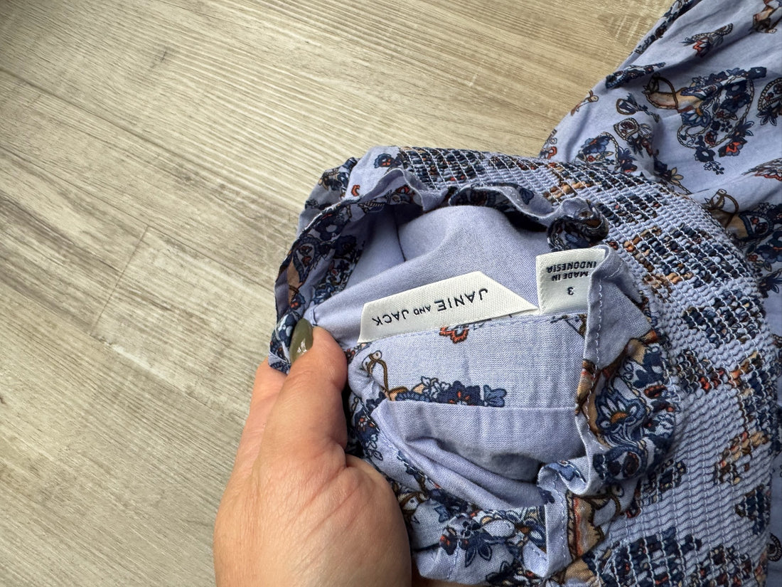 Janie & Jack Blue Floral Dress