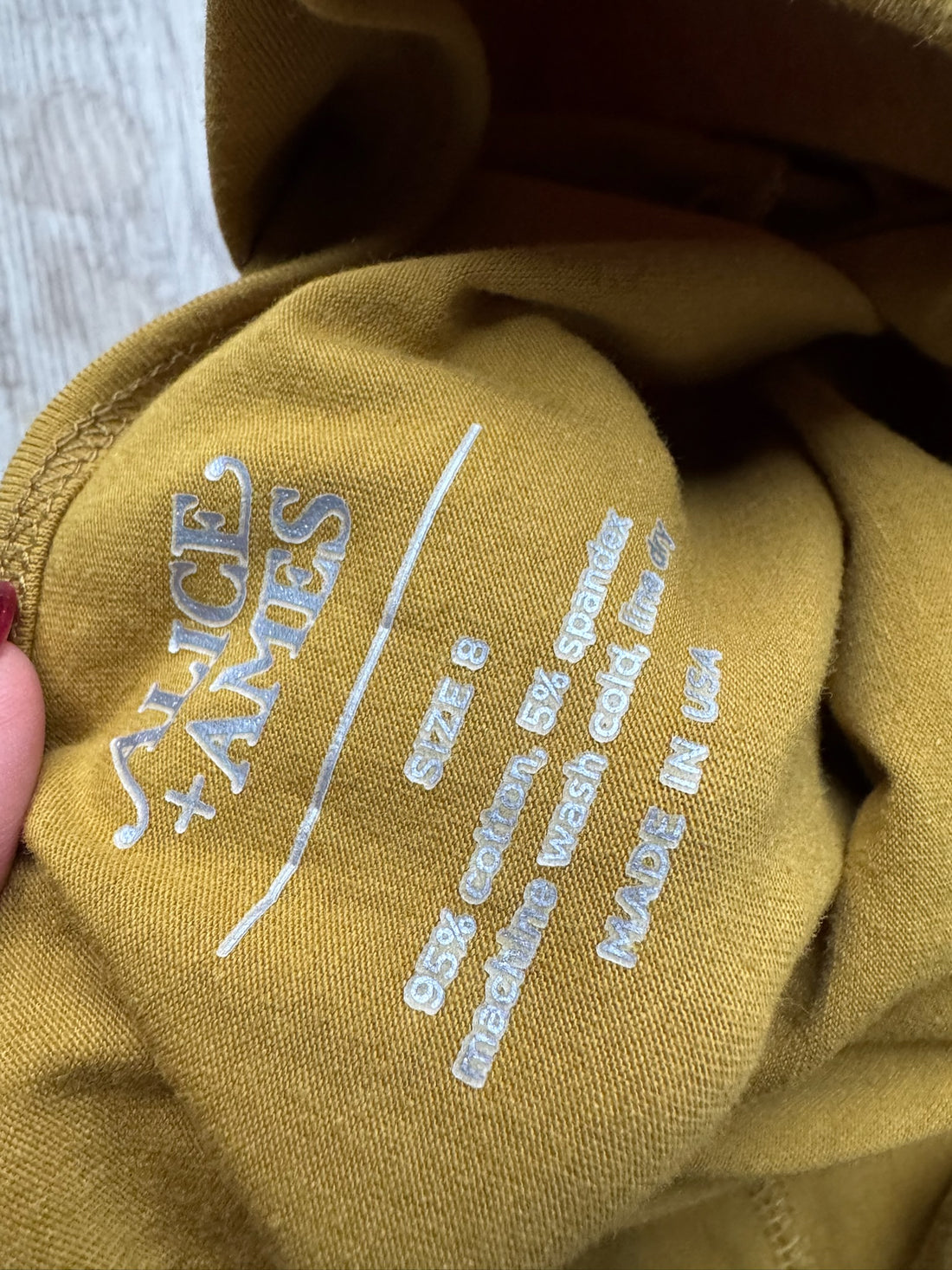 Alice & Ames Mustard Dress