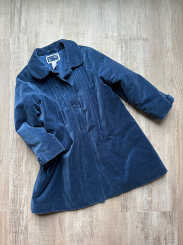 Janie & Jack Blue Velour Coat