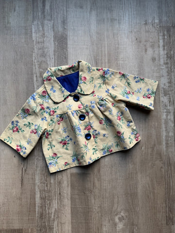 Vintage Yellow Floral Jacket