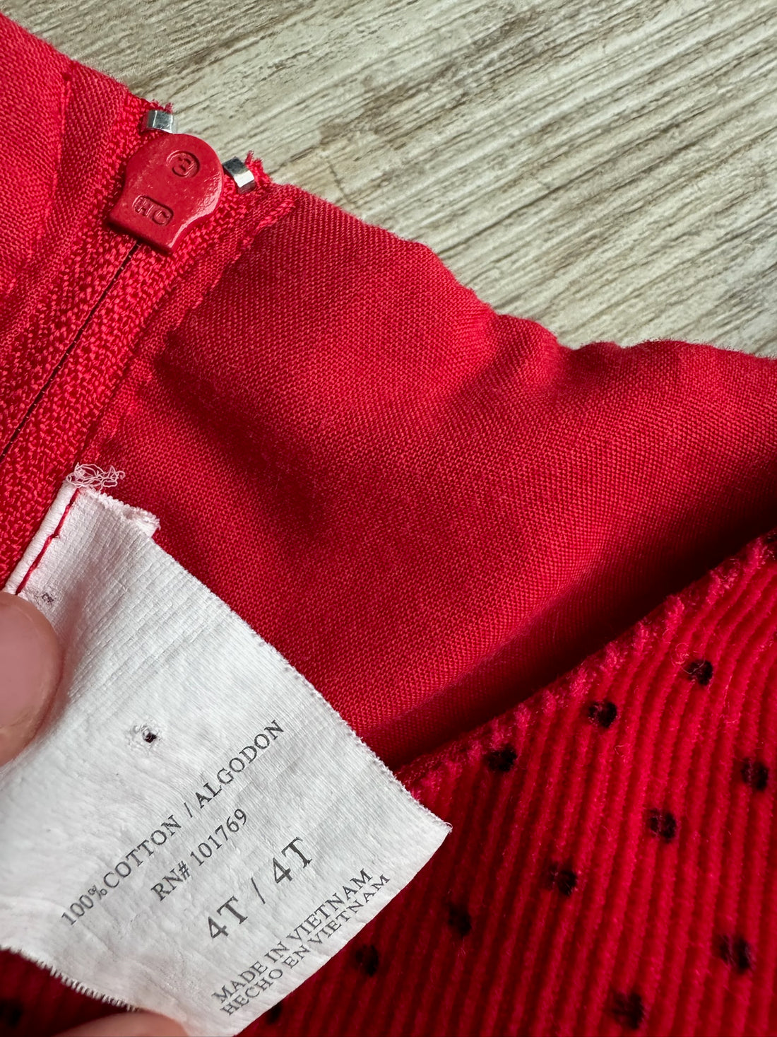 Vintage Red Cord Dress