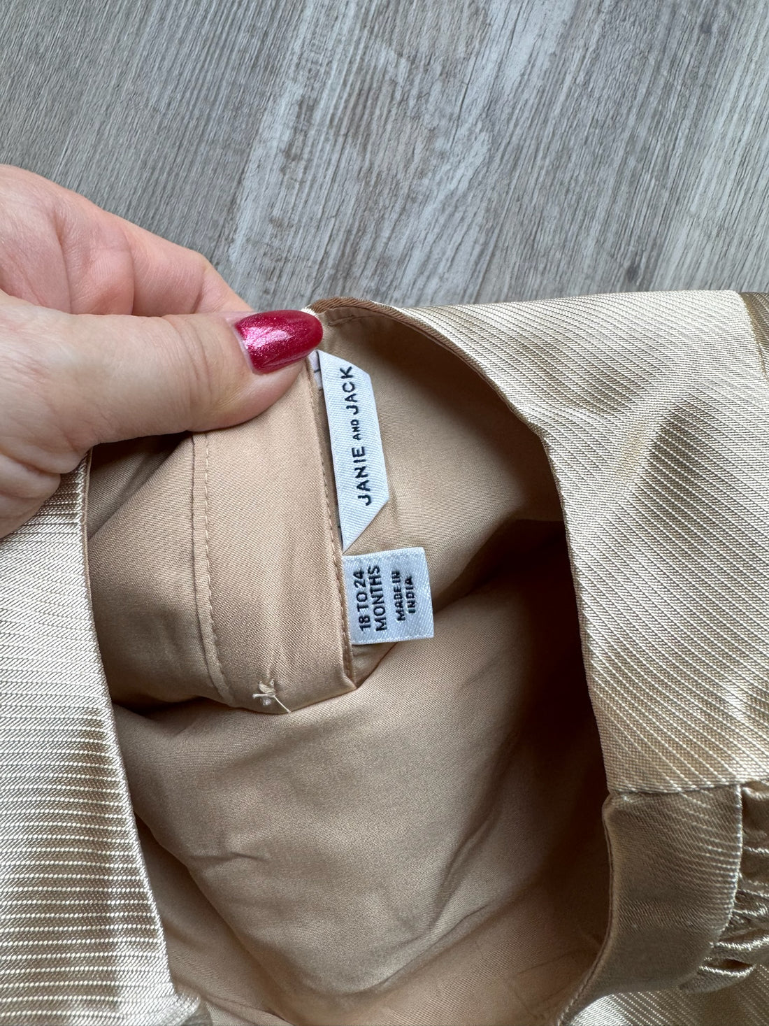 Janie & Jack Gold Dress