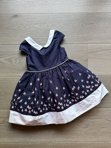 Janie & Jack Navy Sailboat Dress