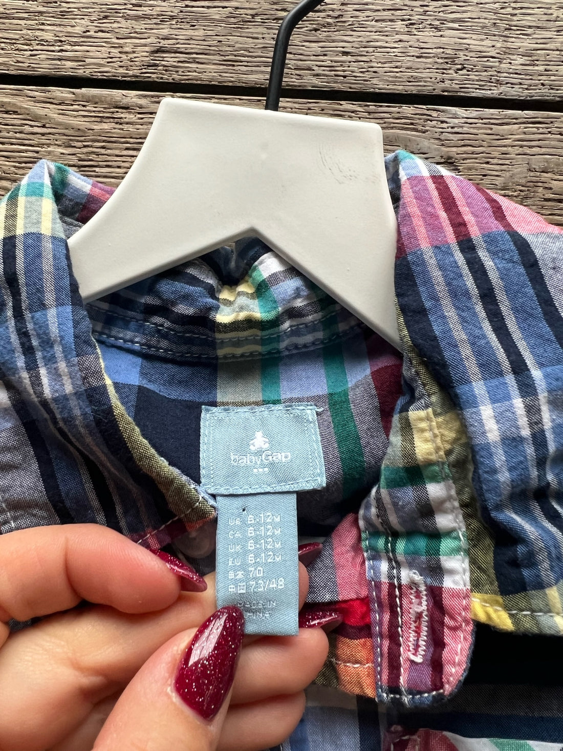 Gap Plaid Button Down