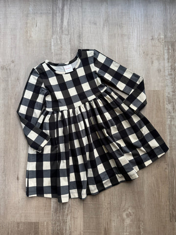 Hanna Andersson Black & White Checkered Dress