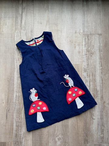Mini Boden Mushroom Navy Dress