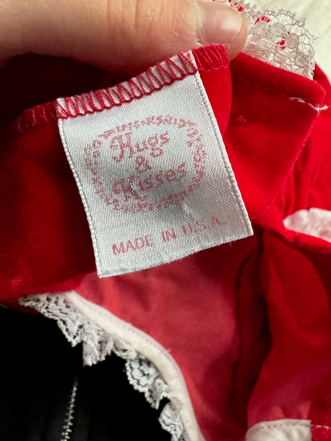 Vintage Red Velour Dress