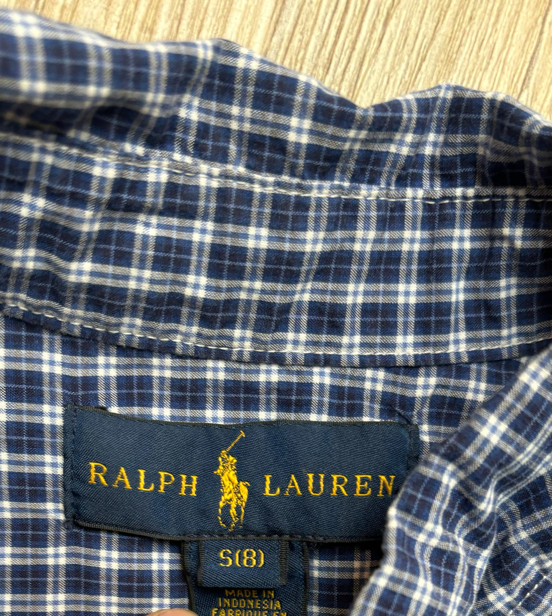 Ralph Lauren Navy Plaid Button Down
