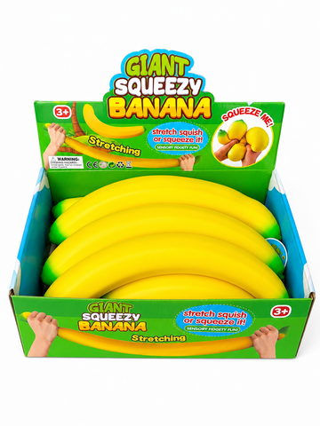 Giant Squeezy Banana – 15” Sensory Fidget Toy MSS14