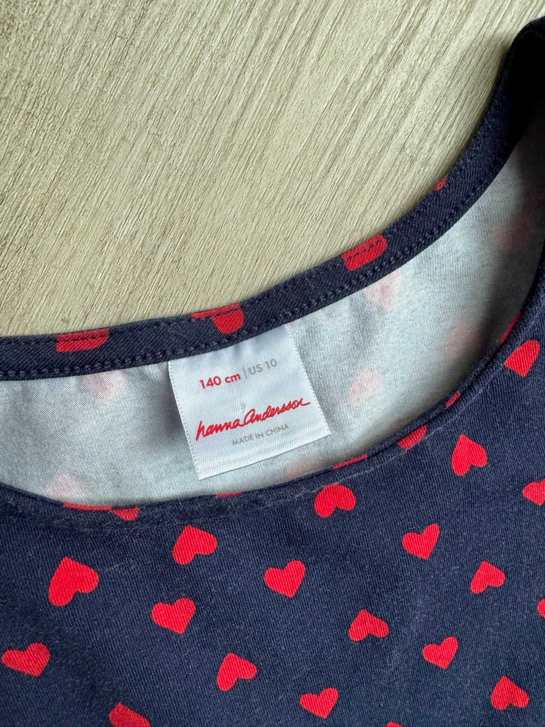 Hanna Andersson Navy Heart Dress