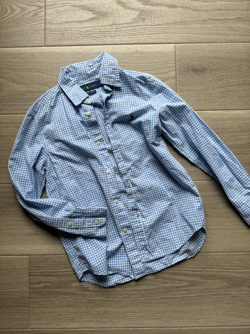 Ralph Lauren Blue Checkered Button Down