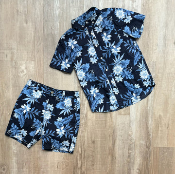 Janie & Jack Navy Floral Set
