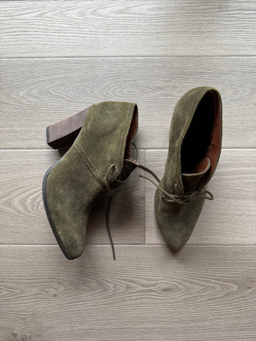Franco Sarto Green Booties AS IS