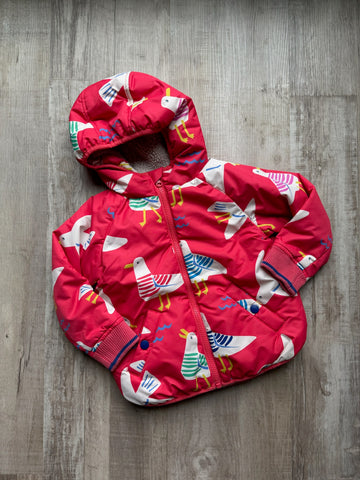 Boden Red Bird Coat