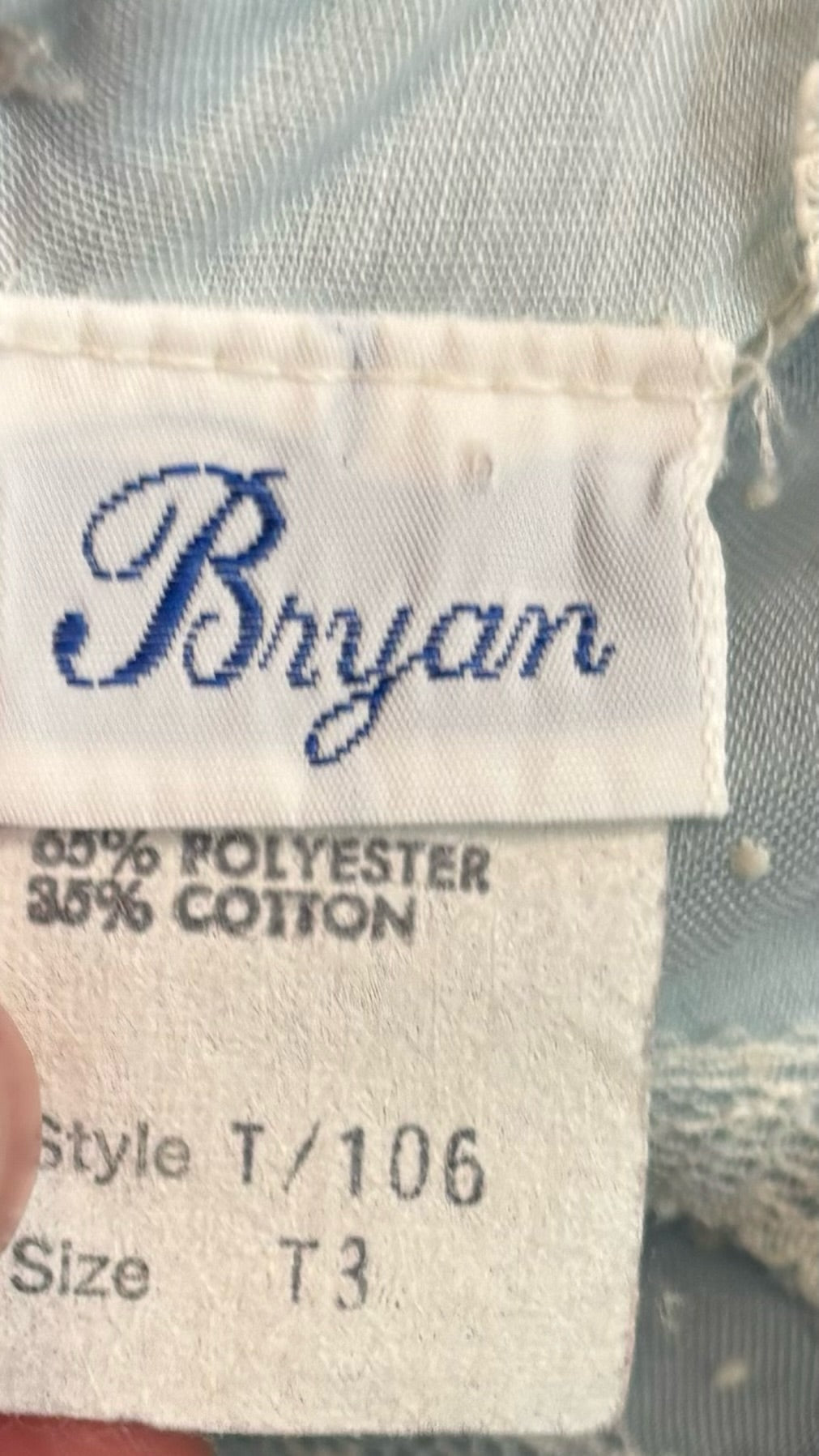 Vintage Bryan Blue Dress