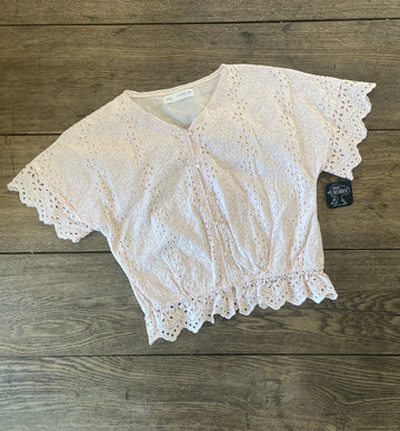 Zara Pink Lace Top