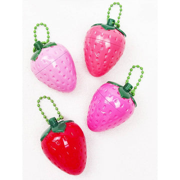 Strawberry Lip Gloss with Key Ring