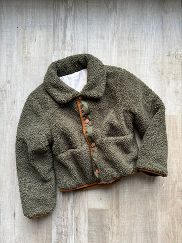Rothschild Green Sherpa Coat