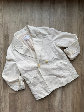 Zara White Blazer