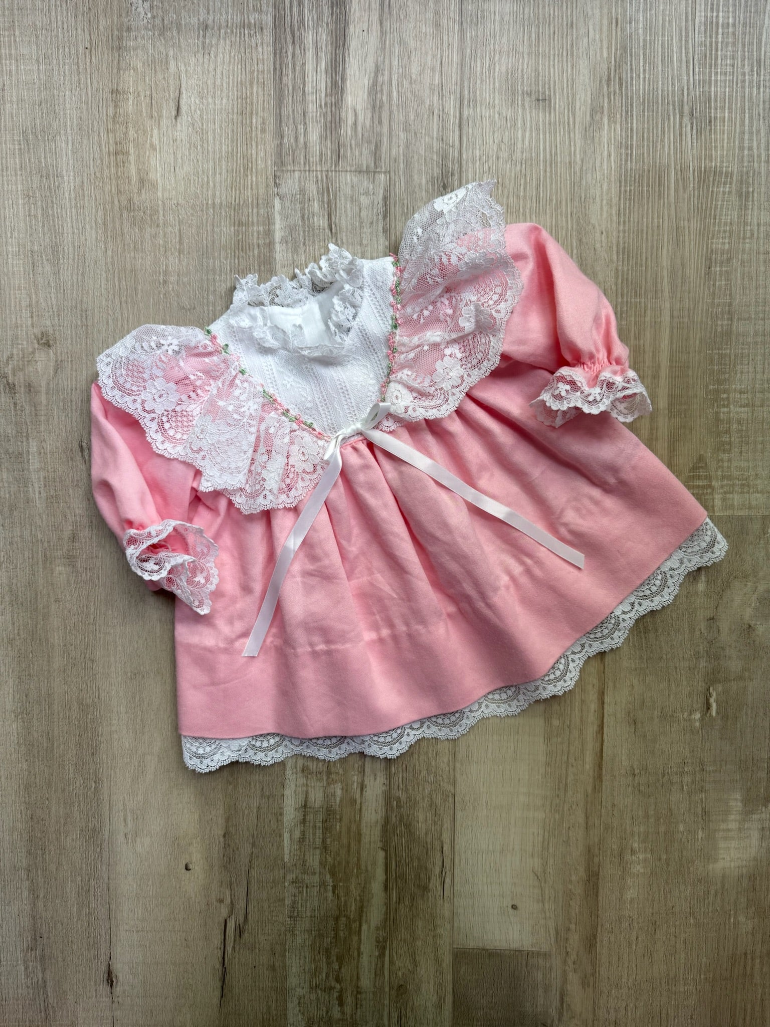 Bryan Pink Lace Dress