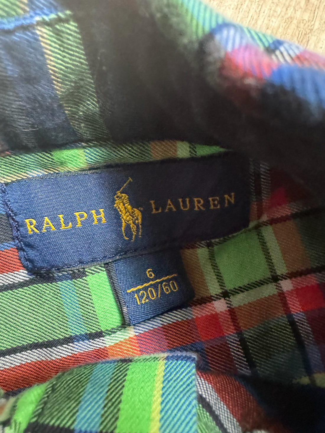 Ralph Lauren Green Plaid Button Down