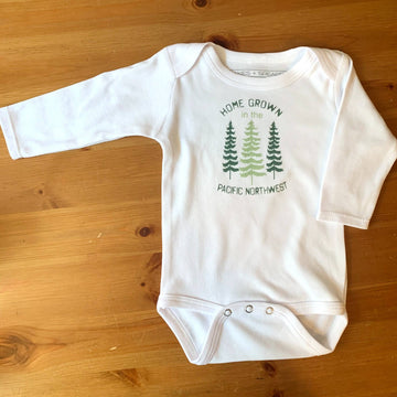 Baby LS White Bodysuit - Home Grown
