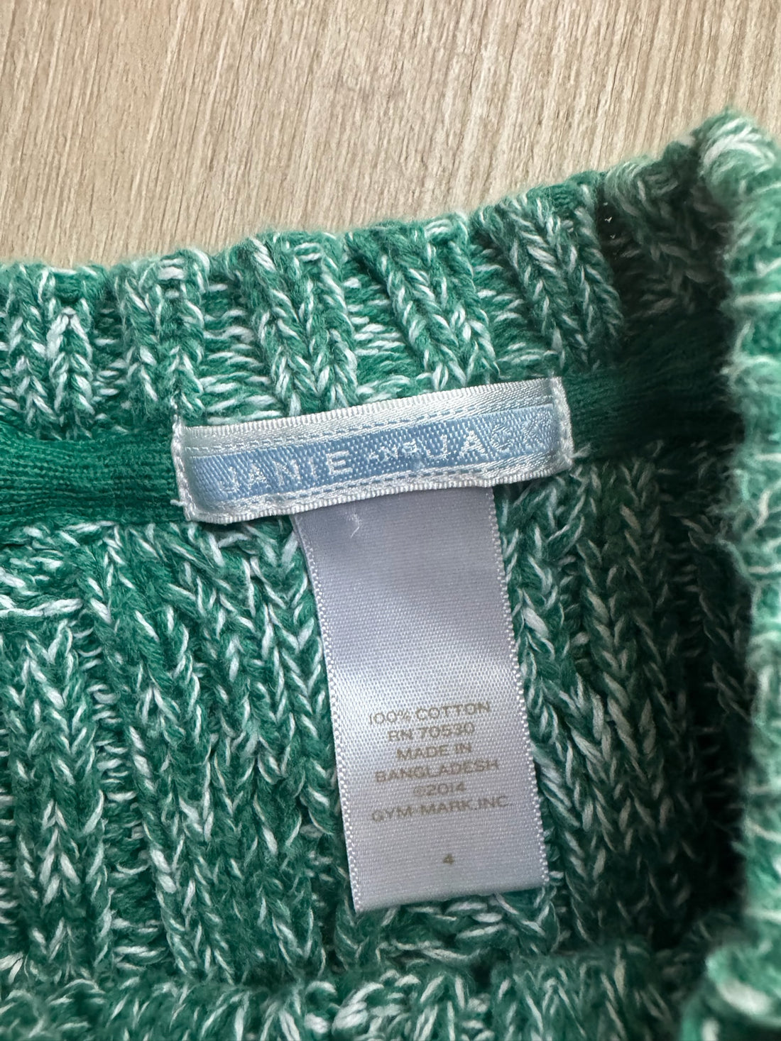 Janie & Jack Green Sweater