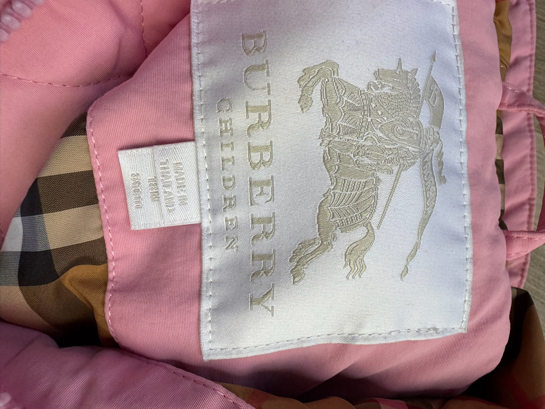 Burberry Pink Puffer Coat